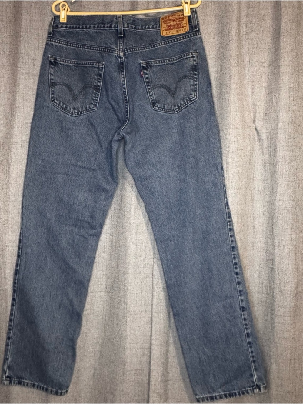 Levi’s 512 Slim Fit Jeans Men 34x32 Medium Wash Tapered Denim - Picture 4 of 7